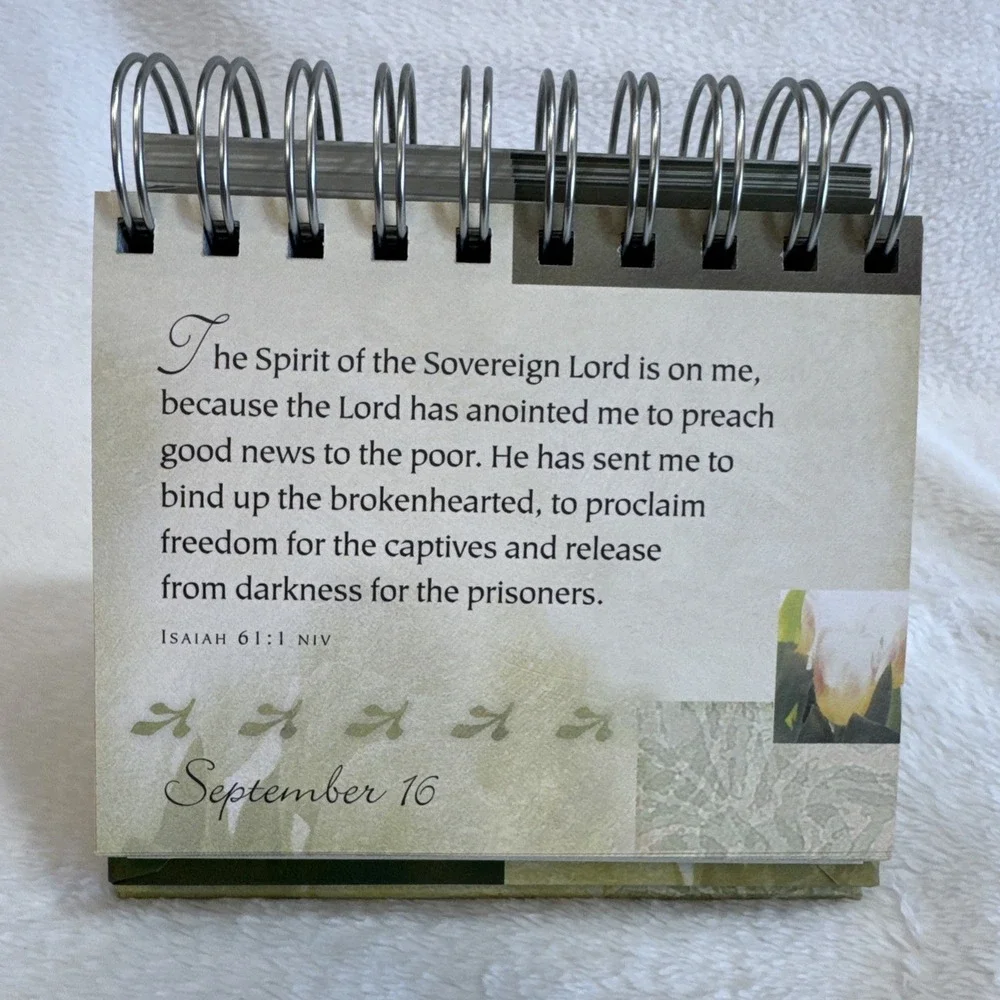 DaySpring Promises & Blessings Perpetual Flip Calendar Scripture Verses DS 16766